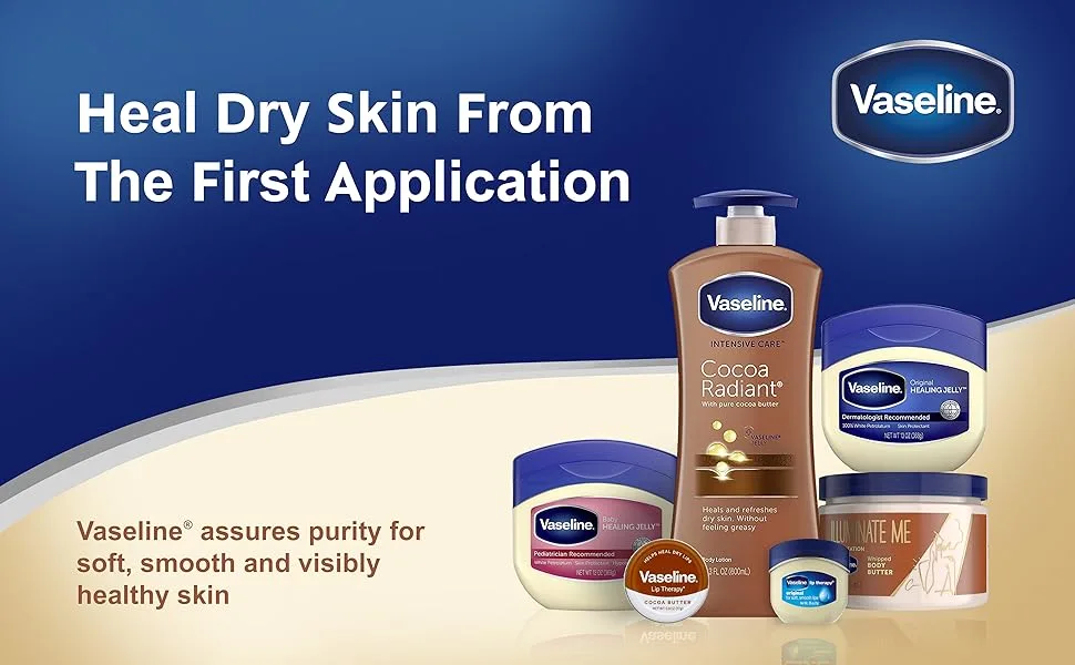 Vaseline Jelly Size 7.5z Vaseline 100% Pure Petroleum Jelly 7.5 Ounce (Pack of 4) - Vaseline