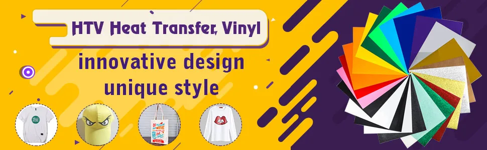 Iron on Vinyl Heat Transfer Vinyl 22 Pack Includes 16 Pack Assorted Colors Sheets and 6 Pack Glitter Sheets for T-Shirts Works with Cricut Silhouette Cameo(10in x 12in) - SGHUO