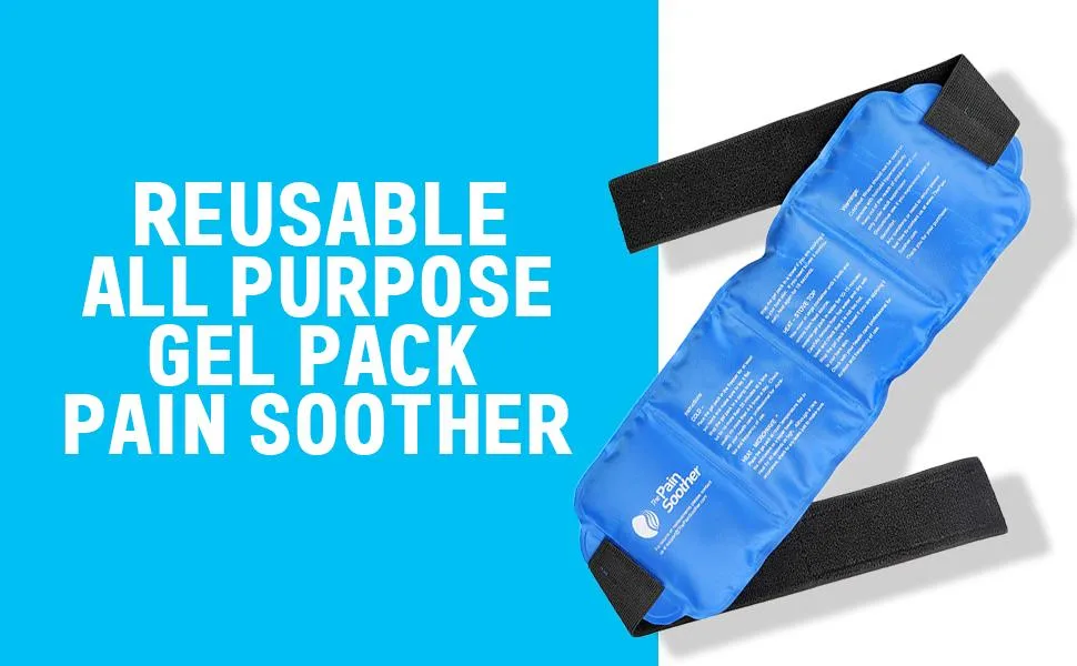 Oversized Reusable Hot & Cold Gel Ice Pack Wrap for Warm Compress and Cold Therapy for Hip Ankle Back Shoulder Knee Arm Neck Elbow FSA or HSA Eligible - product information 2
