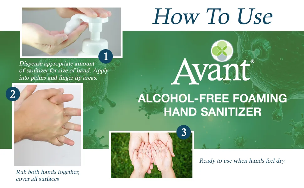 Avant Alcohol-Free Foaming Hand Sanitizer 18 oz Bottle 2-Pack bulk 18 Fl Oz 2-Pack - product information 5