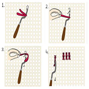 HCDMRE Tapestry Kits Latch Hook Rug Kits Carpet Embroidery Latch Hook Rug Needlework Button Package DIY Rugs Hook Rug Point Rug Cactus - Illustrated