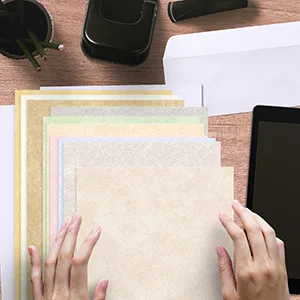 Blue Stone Stationery Parchment Paper Great for Writing Certificates Menus and Wedding Invitations | 24Lb Bond Paper | 8.5 x 11 | 50 Sheets/Pack - Image