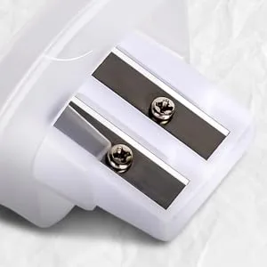 100 Pack Pencil Sharpeners Bulk - Double Hole Sharpener for Classroom Supplies Pencil Sharpener for Kids Colored Pencil Sharpener for School Supplies. Handheld Pencil and Crayon Sharpener - 100 Pack Pencil Sharpeners Manual Double Hole Pencil Sharpener with Lid