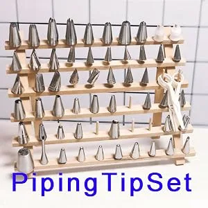 BAENRCY 2-Pack 60-Spool Wooden Thread Holder Sewing and Embroidery Thread Rack and Organizer Thread Rack for Sewing with Hook - t1611