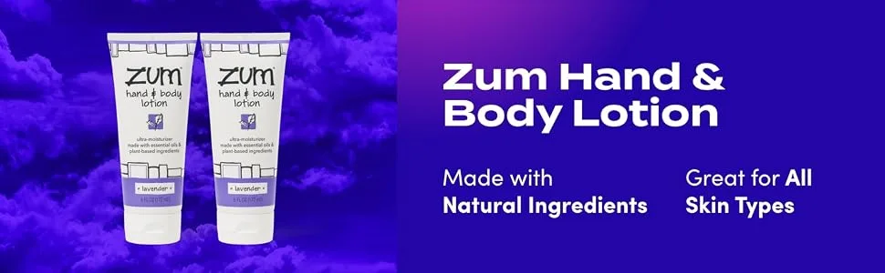 Zum Hand and Body Lotion - Lavender - 6 fl oz (2 Pack) - product information 4