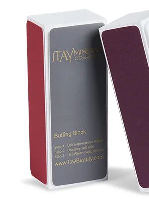 Nail Buffer by Itay Mineral Cosmetics Natural Nail Shiner 4 Way Block Diamond Buffing Block 3 Count - nail buffer