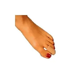 Dr. Jill's Latex Free Gel & Fabric Ribbed Toe Caps - Small/Medium-3 Pack - Toe Caps