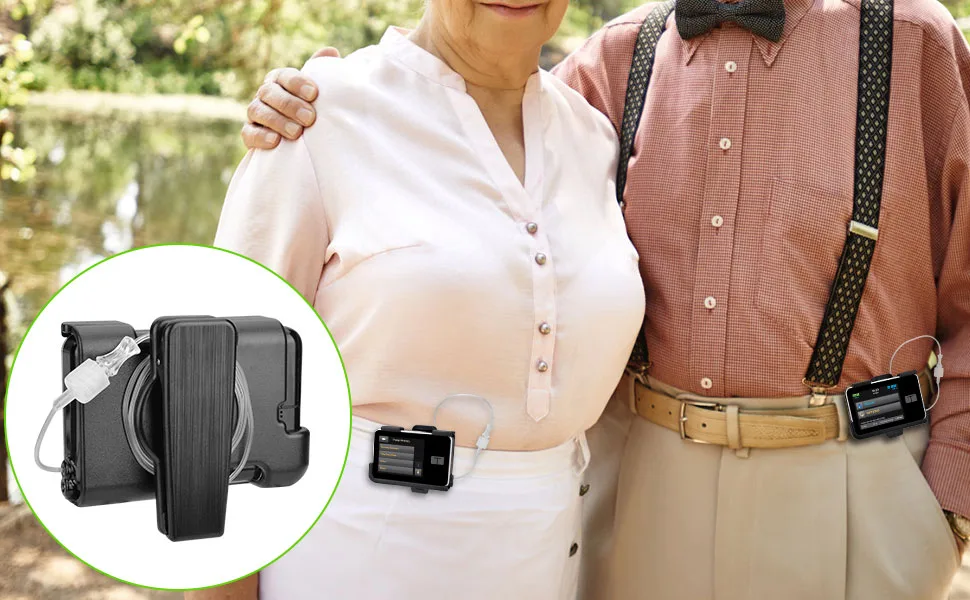 APDTEK Tandem Tslim X2 Pump Case Accessories Smooth Comfortable Flexible Safe Convenient Insulin Pump Holder 360 Rotating Sturdy Belt Clip for t:Slim/t:Slim G4 (Black) - product information 12