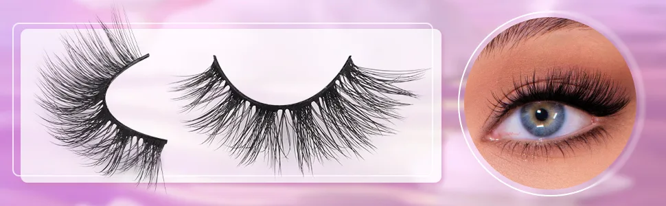 Half Lashes Natural Looking Cat Eye Lashes Accent Eyelashes Multi-layers Wispy Fluffy 3D Curly False Lashes Pack by Mavphnee - half lashes
