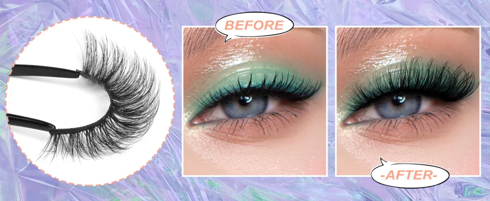 Fox Eye Lashes Fluffy Eyelashes Natural Looking 20MM Wispy False Lashes 8D Full Volume Faux Mink Eyelash Pack 7 Pairs Fox Eye 7L - fox eye lashes