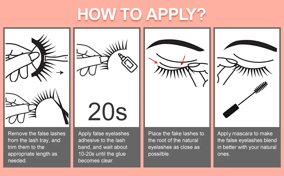 False Eyelashes Wispy Mink Lashes 10 Pairs Spiky Cat Eye Lashes 3D Natural Eyelashes Look Like Cluster Lashes 16mm Strip Fake Eyelashes Pack by EYDEVRO - Y28-21B