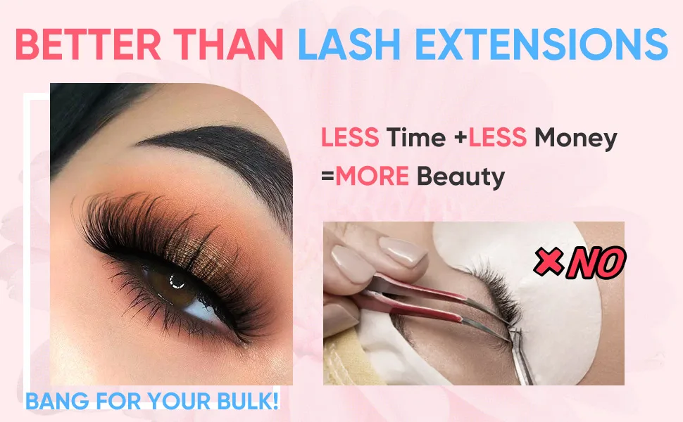 Wispy Fairy Lashes Fluffy False Eyelashes D Curl Natural Lashes that Look like Extensions Natural Faux Mink Lashes Pack by TOOCHUNAG - lashes