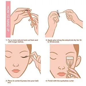 3D False Eyelashes Natural Long Lashes Bulk Lash for Girls Makeup Soft Eyelash 7PACK - product information 14