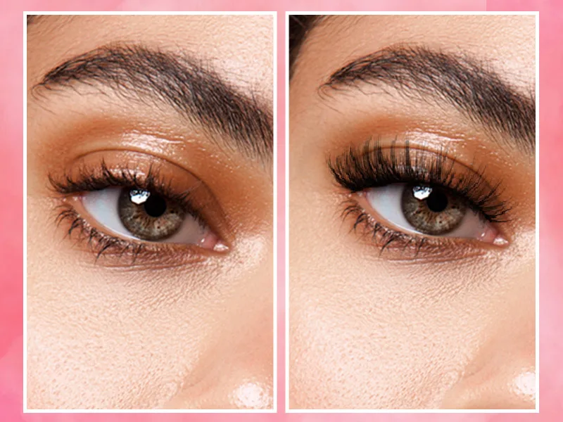 Wispy Lashes 3D Eyelashes Natural Look 14 Pairs Short Lashes That Look Like Extensions Lashes Pack False Eyelashes by EYDEVRO 17B Natural - Y28-17B