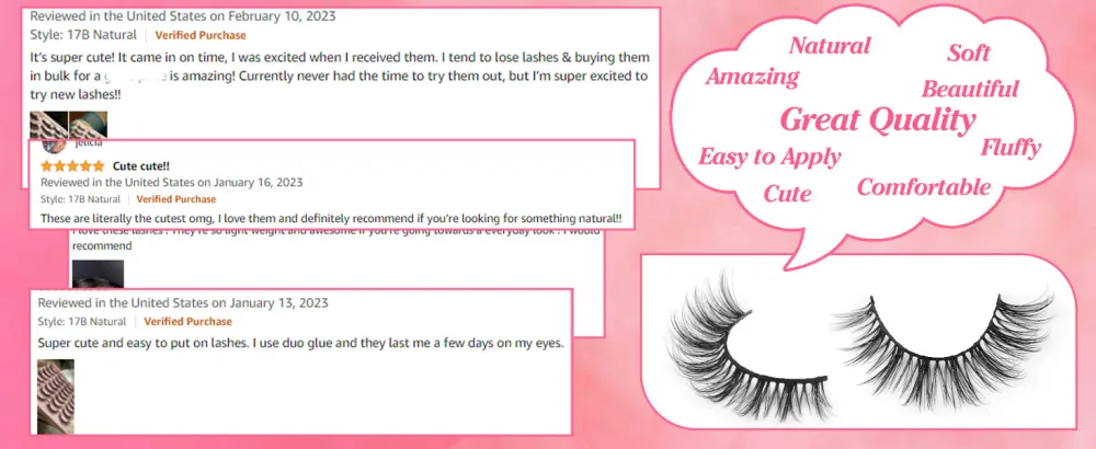 Wispy Lashes 3D Eyelashes Natural Look 14 Pairs Short Lashes That Look Like Extensions Lashes Pack False Eyelashes by EYDEVRO 17B Natural - Y28-17B