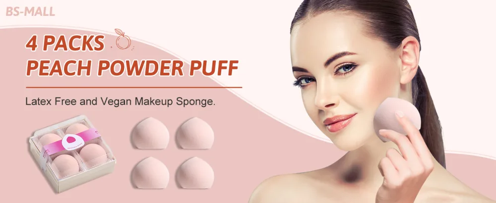 BS-MALL Makeup Sponge Set Cloud Makeup Blender for Liquid and Cream Foundation Flawless Makeup Latex Free Pack of 4 - product information 25