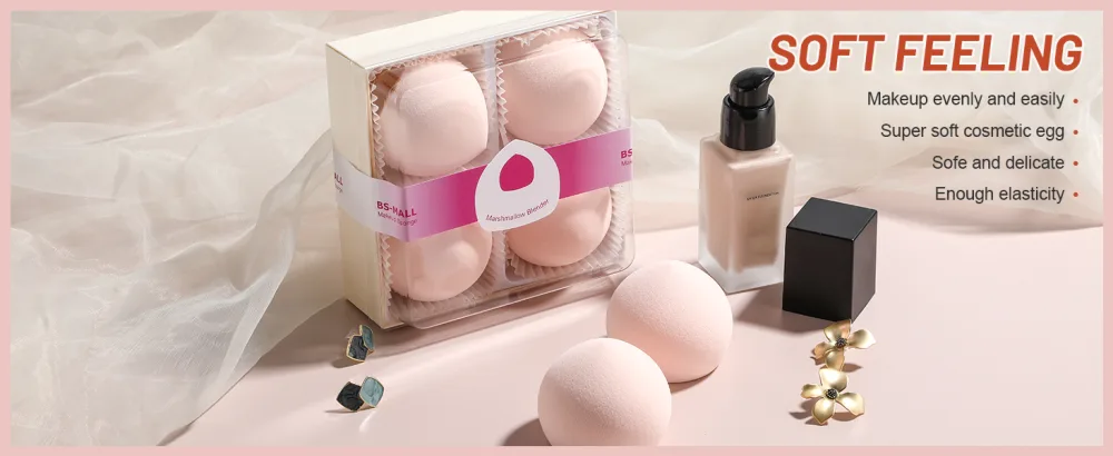 BS-MALL Makeup Sponge Set Cloud Makeup Blender for Liquid and Cream Foundation Flawless Makeup Latex Free Pack of 4 - product information 29