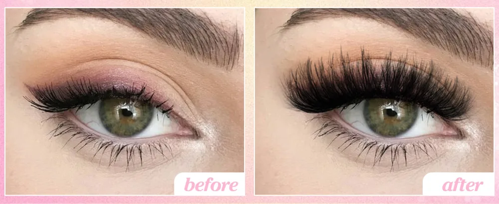 Lash Clusters D Curl Individual Cluster Lashes 100 pcs Fluffy Wispy Mink Lashes Extensions False Eyelashes DIY Lash Pack by EYDEVRO Dramatic D Curl Clusters - Y28-27D