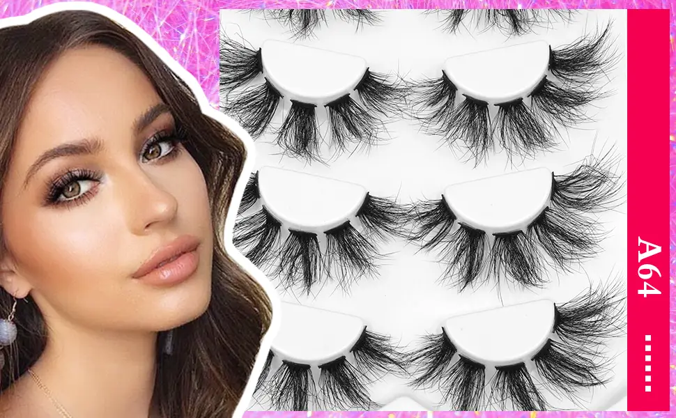 Mink Cluster Lashes Fluffy Long Individual Eyelashe 8D Volume 14-20mm Lashes Pack Dramactic Eyelash Extension Kit Wispy Natural False Eyelashes by HeyAlice A64_14-20mm - lashes