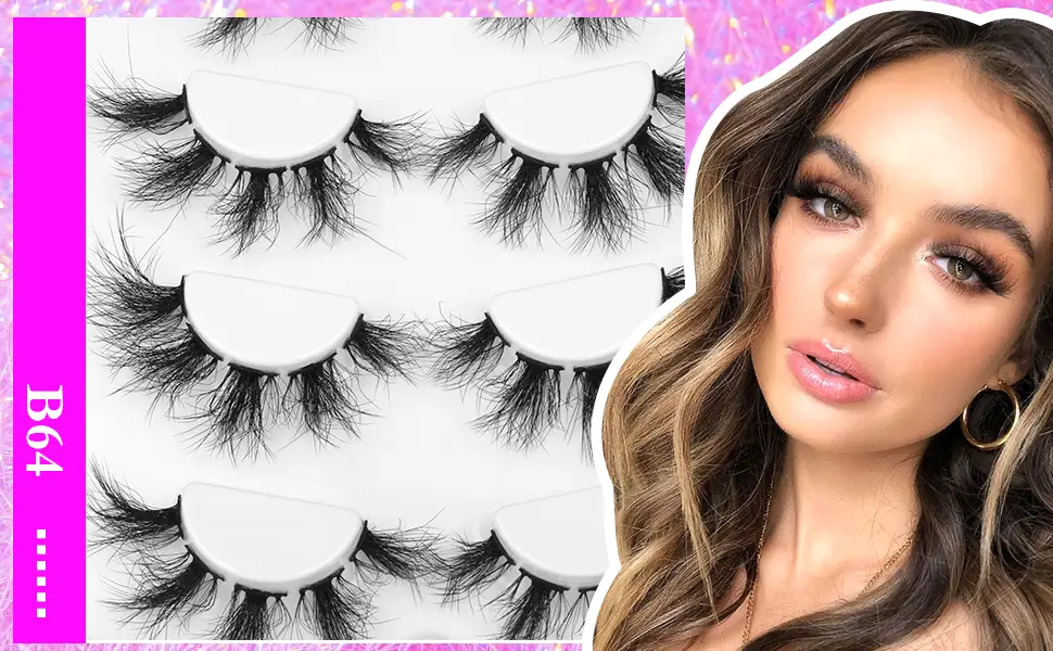 Mink Cluster Lashes Fluffy Long Individual Eyelashe 8D Volume 14-20mm Lashes Pack Dramactic Eyelash Extension Kit Wispy Natural False Eyelashes by HeyAlice A64_14-20mm - lashes mink