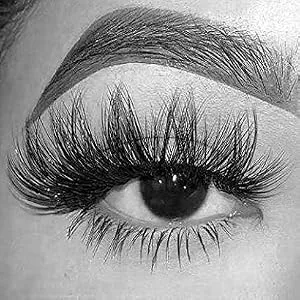 Mink Eyelashes 25mm Lashes Pack HeyAlice Fluffy 8 Pairs 4 Styles Mixed Eyelashes Long Strip Thick Volume Fake Lashes Mixed_4 Styles - product information 7