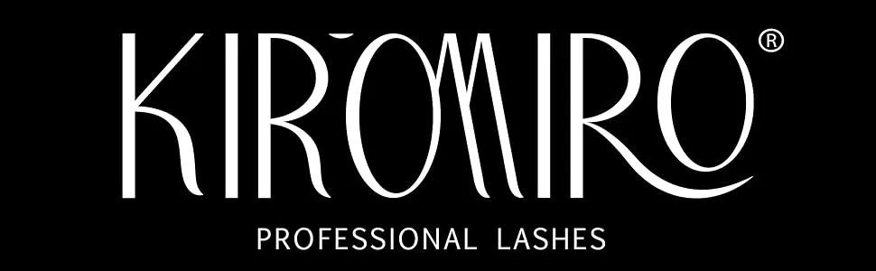 False Eyelashes Wispy Fuax Mink Lashes D Curl Fluffy Natural Lashes Human Silk Russian Strip Lashes Pack by Kiromiro 16mm Extension Strips - LOGO of Kiromiro lashes