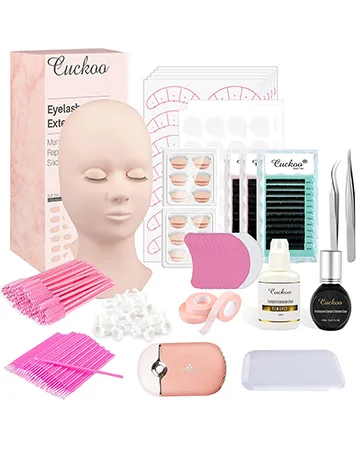Cuckoo 40 Pairs Practice Lashes for Eyelash Extensions Training Eye Self-adhesive Lash Strips Mimic Natural Eyelash in 8 Pack Practice Eyelashes Practice Lashes-C - product information 23