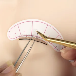 Cuckoo 40 Pairs Practice Lashes for Eyelash Extensions Training Eye Self-adhesive Lash Strips Mimic Natural Eyelash in 8 Pack Practice Eyelashes Practice Lashes-C - strip lashes