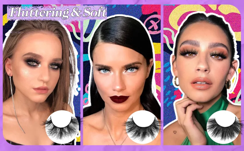 Newcally Fluffy Wispy False Eyelashes 20MM Dramatic Thick 5D Volume Fake Eye Lashes 6 Styles Long Cat Eye Curly Strip Faux Mink Eyelashes 30 Pairs Lashes Multipack Bulk A- Bomb Volume - Faux Mink Lashes Fluffy