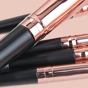 Makeup Brushes 18 Pcs Professional Premium Synthetic Makeup Brush Set with Case Foundation Kabuki Eye Travel Make up Brushes sets (Black Gold) BlackGold - foundation makeup brushes