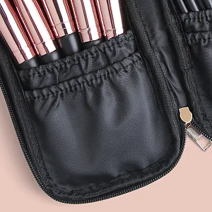 Makeup Brushes 18 Pcs Professional Premium Synthetic Makeup Brush Set with Case Foundation Kabuki Eye Travel Make up Brushes sets (Black Gold) BlackGold - makeup brush set with case