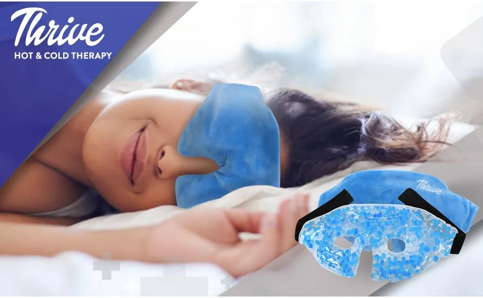 Thrive Hot & Cold Eye Mask - FSA HSA Approved Reusable Gel Bead Eye Ice Pack and Heat Therapy - product information 20