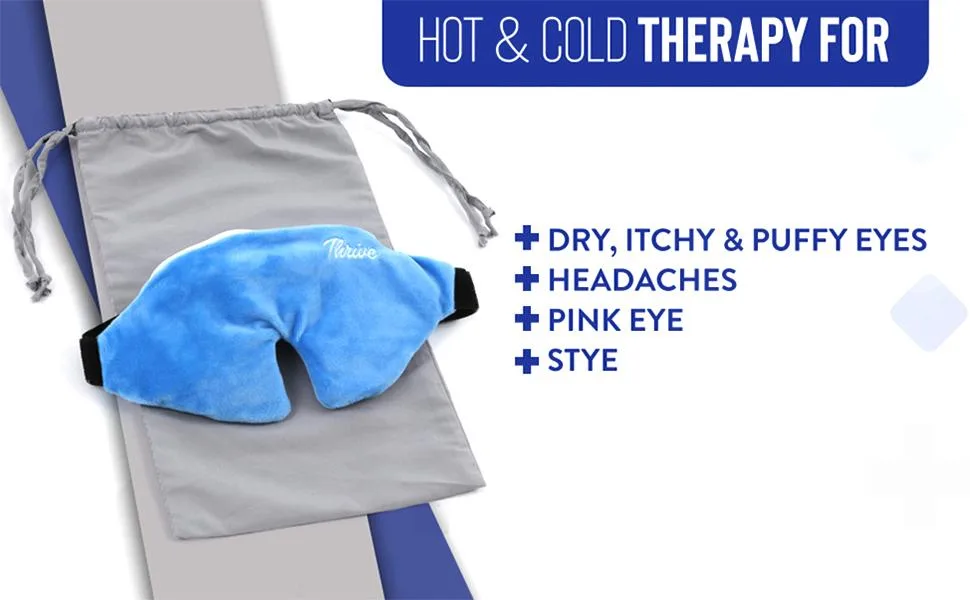 Thrive Hot & Cold Eye Mask - FSA HSA Approved Reusable Gel Bead Eye Ice Pack and Heat Therapy - product information 25