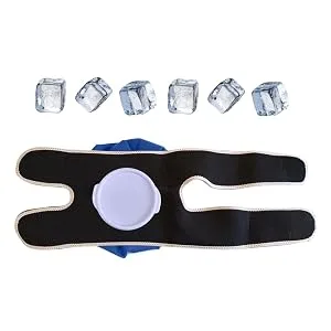 Doctor Developed Knee Ice Pack/Hot & Cold Pack with Wrap/Support Brace to Hold in Place 1 - knee arthritis, knee pain, icing knee, anterior cruciate ligament, acl, posterior cruciate, pcl,