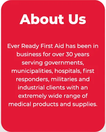 Ever Ready First Aid Triangular Bandage 40 x 40 x 56 12 Count- 100% Cotton - about us red