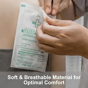 Sterile Abdominal (ABD) Combine Pads - 25 Count 5 x 9 Individually Wrapped Abdominal Pads First Aid Pads - Absorbent & Thick - product information 10