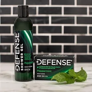 Defense Peppermint Bar Soap 4.2 oz (Pack of 12) - Peppermint Bar Soap 12 pack