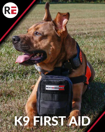 Stop The Bleed Dual Kit - Public Access for Bleeding Control IFAK Sized to Fit in an AED Cabinet Red Case with Two Complete Modules from The Rescue Essentials Brand - k9 first aid