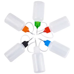 BENECREAT 12 Pack 4 Ounce Multi Purpose DIY Precision Tip Applicator Bottles Set with Plastic Droppers and Funnels - Halloween Liquid Tie Dye Crafts DIY Quilling Glue Applicator Oiler Bottle - tip bottle