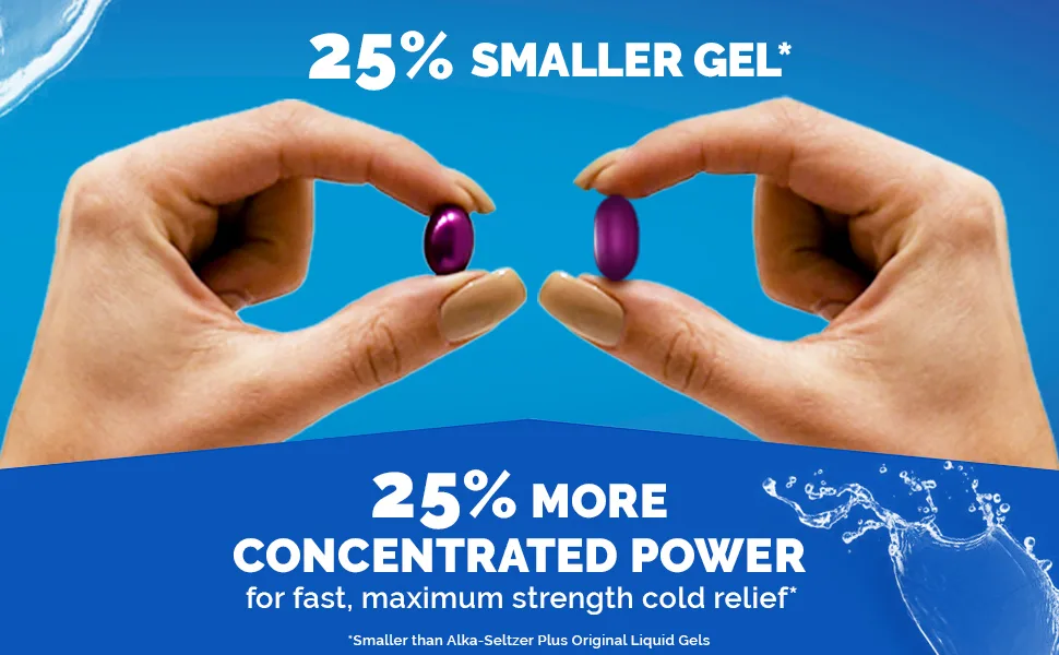 Alka Seltzer Plus Powermax Gels Day Night 16 Count - alka seltzer plus liquid gel power max gels cold flu fever ache sore throat nasal congestion