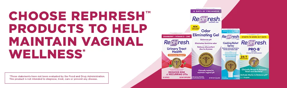 Rephresh Urinary Tract Health Plus Immune Supplement - 50 Count - Choose Rephresh Module 3