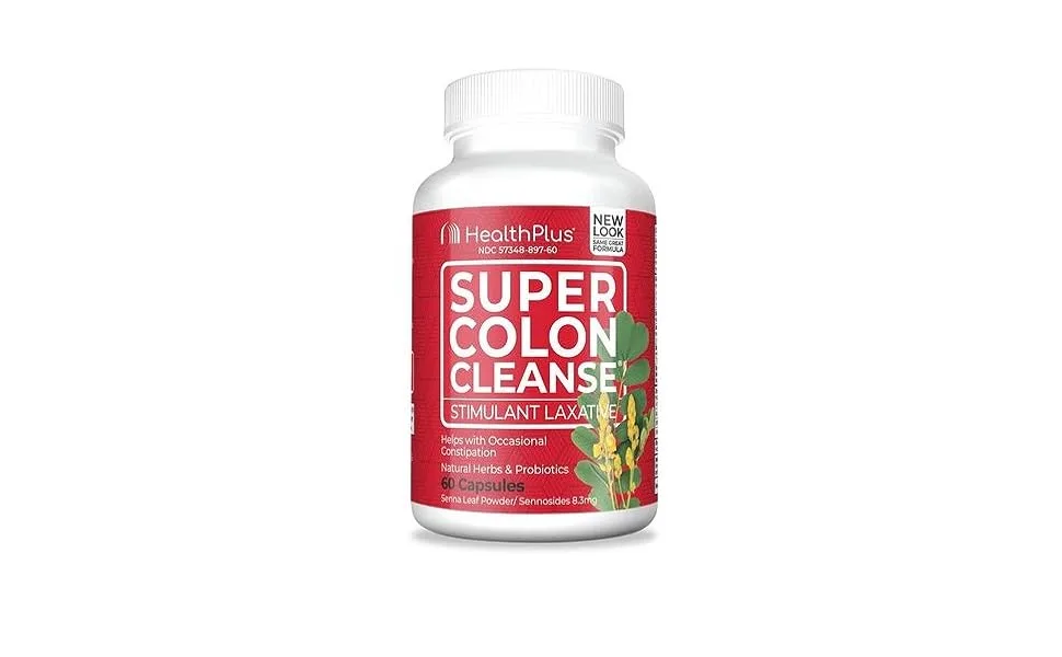 Health Plus Super Colon Cleanse Laxative Capsules 60 Count - product information 1