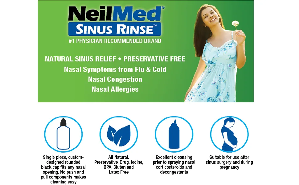 NeilMed Sinus Rinse Kit with Xylitol 50 Count (Pack of 1) - NeilMed Pharmaceuticals Inc