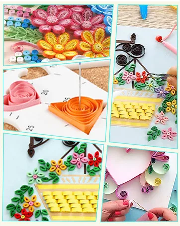UCEC Circle Punch 3 Pcs Circle Hole Punch Paper Punches for Crafting 3/8+5/8+1Inch Circle Cutter for Paper Crafts circle Medium-3pack - Paper Quilling Kits