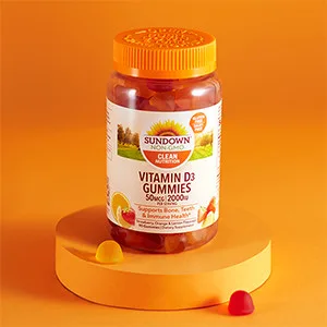Sundown Vitamin D3 Gummies Supports Bone Teeth and Immune Health Naturally Flavored 90 Gummies 90 Count (Pack of 1) - image