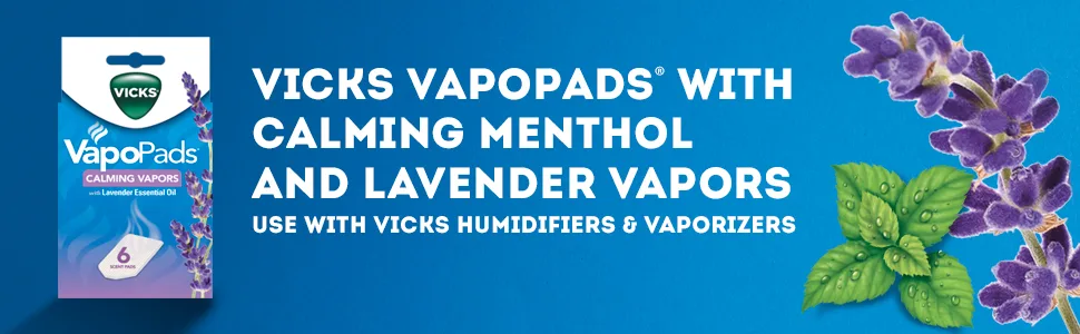 Vicks Calming Lavender Vapopad 6 Count - header banner