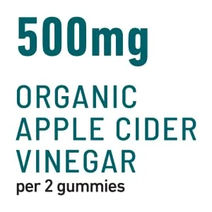 SlimFast Apple Cider Vinegar Gummies Dietary Supplement with 500mg Organic Apple Cider Vinegar per Serving Crisp Apple Flavor 45 Servings (Packaging May Vary) - 500mg