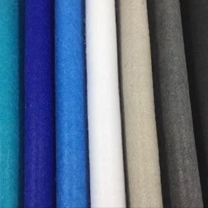 Felt Squares Misscrafts 7pcs 18 X 18 1.4mm Thick Soft Felt Fabric Sheet Nonwoven Assorted Colors Patchwork Pack with Thread Bag for DIY Craft Patchwork Sewing Winter Series - felt pack