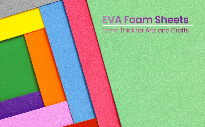 White EVA Foam Sheets 30 Pack 2mm Thick 9 x 12 Inch by Better Office Products White Color for Arts and Crafts 30 Sheets Bulk Pack - EVA Foam sheets