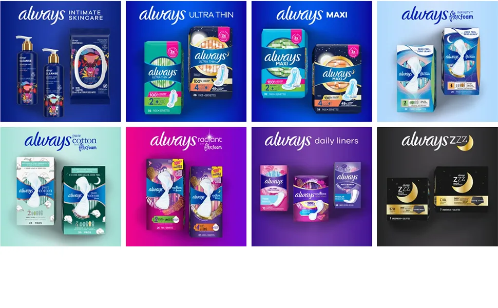 Always Dailies Thin Regular 20 Count - 2 Pack - product information 4